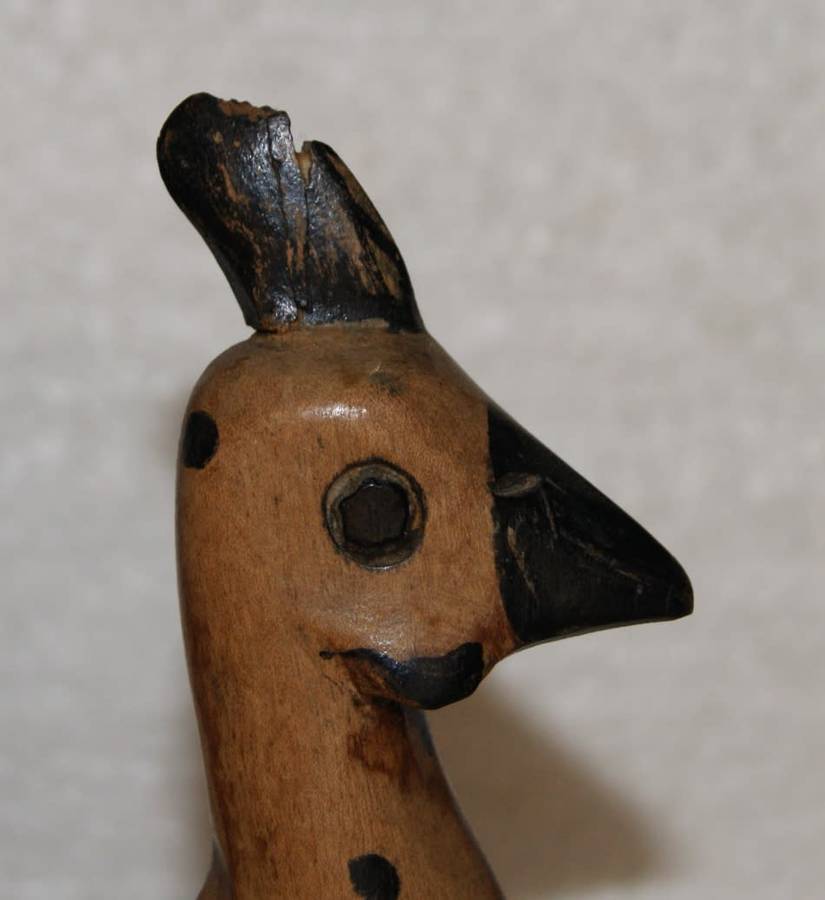 Hand Made Wooden Guinea Fowl Figurine @@@ CCCRRRAAAZZZYYY R1 START