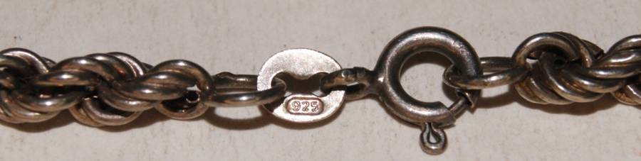 925 Sterling Silver Rope Chain