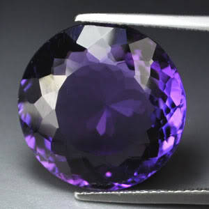 15.20ct DEEP PURPLE ROUND AMETHYST