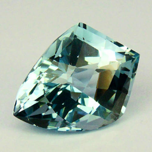 20.43ct FANCY CUT AQUAMARINE BLUE QUARTZ