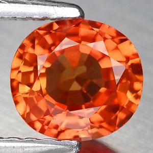 1.27ct NATURAL OVAL ORANGE SAPPHIRE