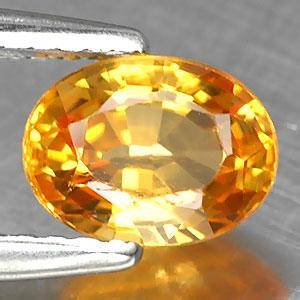 1.38ct NATURAL OVAL YELLOW SAPPHIRE