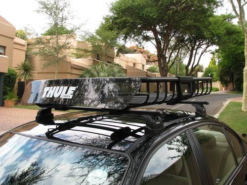 Thule Experience 828 Roofrack and basket with cargo net