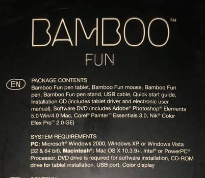Wacom Bamboo fun graphic drawing tablet BRAND NEW *bargain*