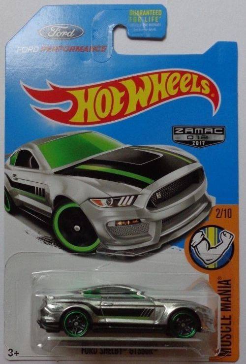 Hot Wheels Ford Shelby GT350R 2017 Zamac 2/10 muscle mania