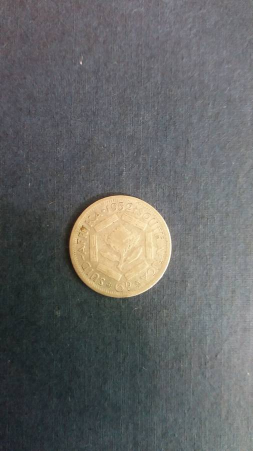 South Africa 1952 6 Pence * 50% Silver*