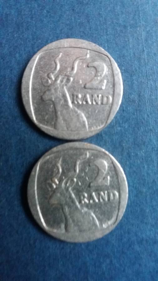 South Africa 1989 & 1990 R2 * 2 X Coins*