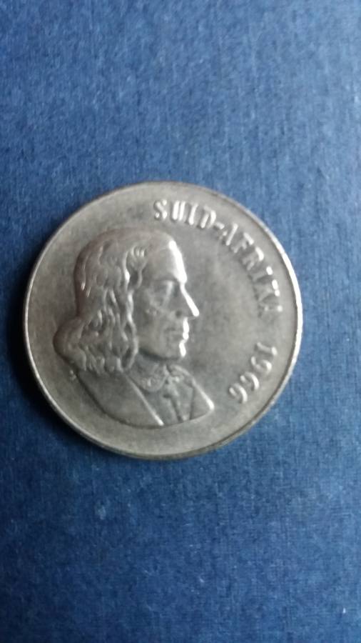 South Africa 1966 Afrikaans  50 cents