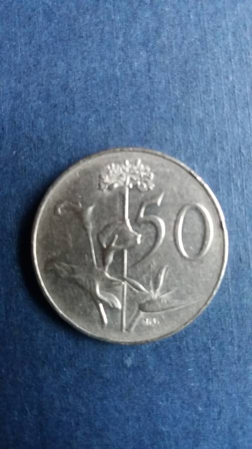 South Africa 1966 Afrikaans  50 cents
