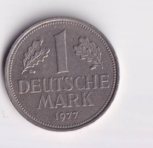 GERMANY 1 DEUTSCHE MARK 1977 - SEE SCANS