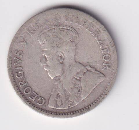 UNION OF SOUTH AFRICA 1933  TICKEY 3 PENCE (SILVER)