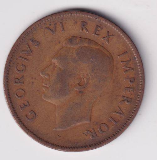 UNION OF SOUTH AFRICA - ONE Penny - George VI 1942