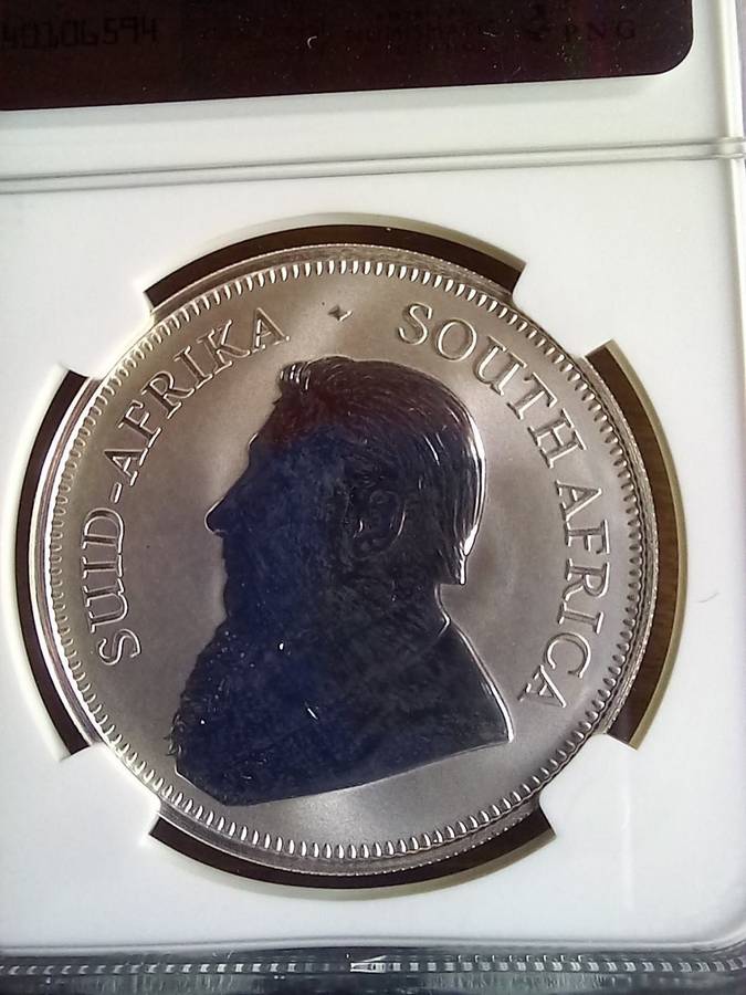 2017 SILVER 1 OZ KRUGER RAND NGC SLABBED SP67 50TH ANNIVERSARY
