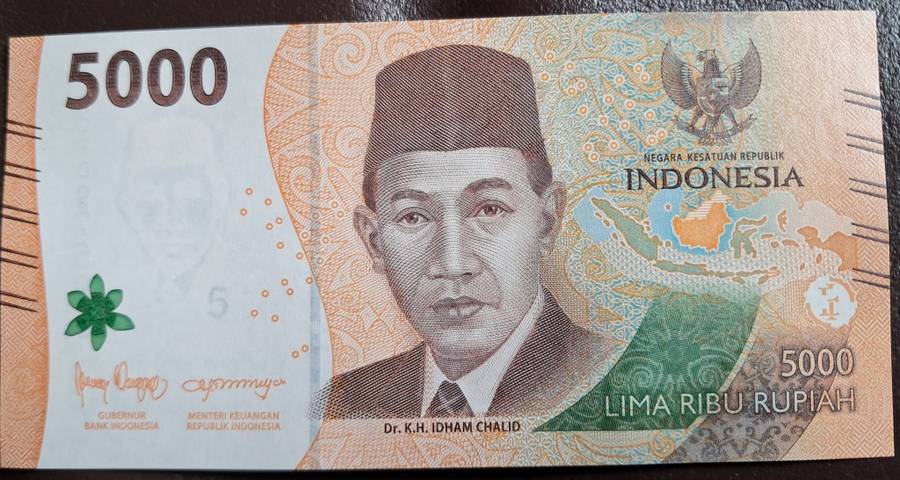 Indonesia 5,000 RUPIAH  2022 P156 UNC