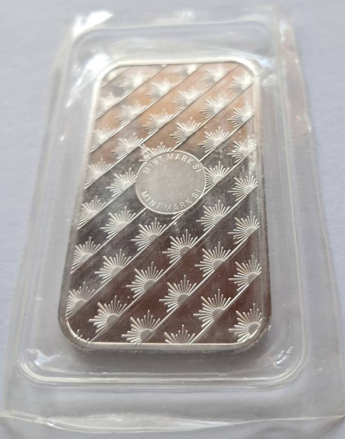 1 oz Sunshine Minting Bar - .999 FINE SILVER