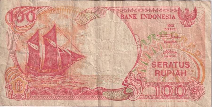 INDONESIA 100 RUPIAH 1992 P127a VF
