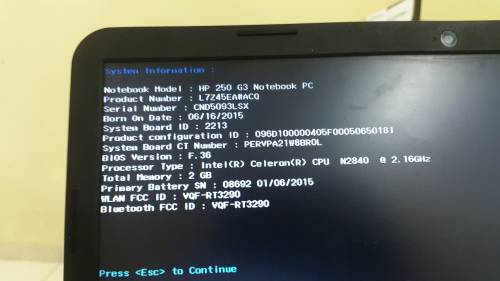 HP 250 G3 Notebook