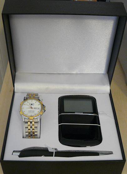WOW!! GREAT GIFT SET **TEC MENS WATCH (WHITE FACE), CALCULATOR AND PEN** SPECIAL ONLY FOR TODAY!!!!!