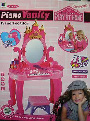 PIANO VANITY WITH ACCESSORIES