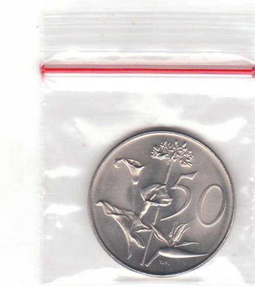 1969 ENGLISH PROOF 50c IN ZIP LOCK BAG