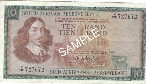 TW DE JONGH R10 NOTE 1975