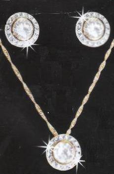 EXCLUSIVE IMPORTED AKI DESIGNER FUSED 18ct GOLD JEWELLERY SET