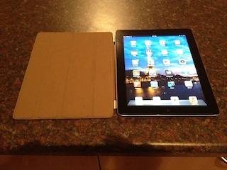 IPAD 2 64GB WIFI + 3G (BLACK) WITH TAN SMART LEATHER COVER