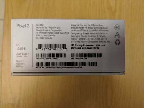 Google Pixel 2 Just Black 128GB Mint Condition with 2 cases - BARGAIN!!!