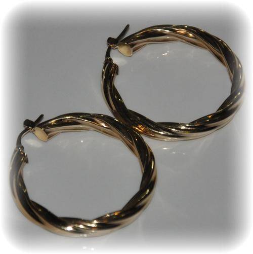 Yellow Gold Earrings (9K - 375)