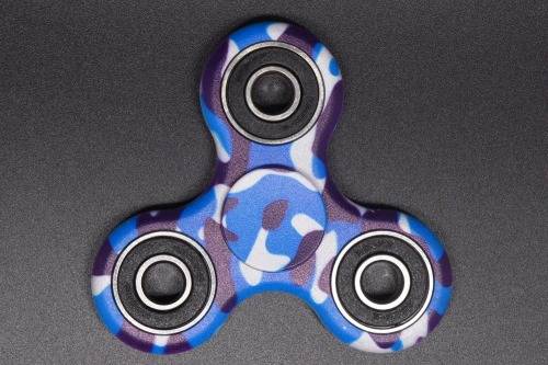 Blue Camouflage Fidget Spinner