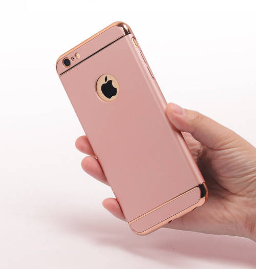 Luxury Metallic Finish Cover Case For iPhone (Rose Gold)
