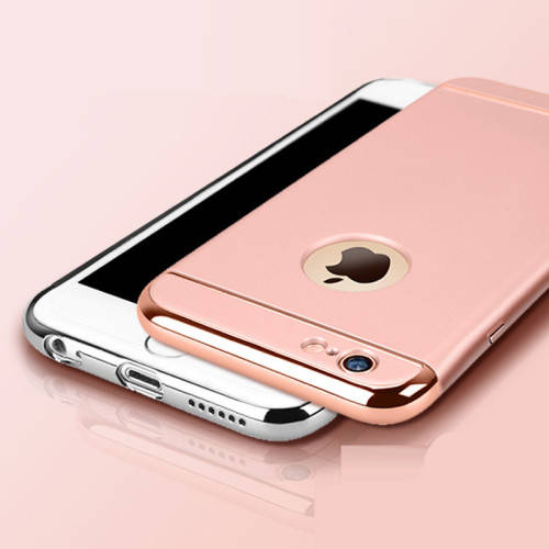 Luxury Metallic Finish Cover Case For iPhone (Rose Gold)