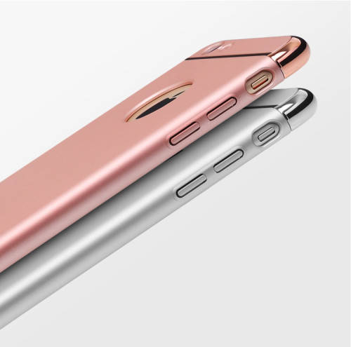 Luxury Metallic Finish Cover Case For iPhone (Rose Gold)