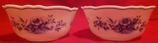 Porcelain Dessert Bowls Set Of 2 - Arcopal France (+-12x5cm High)