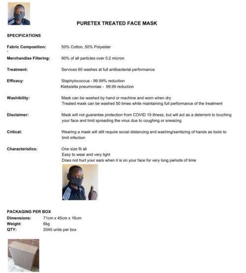 Face mask (washable)