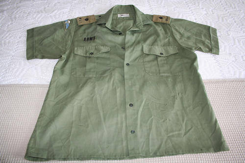 RHODESIAN ARMY SHIRT RLI 2ND LIEUTENANT