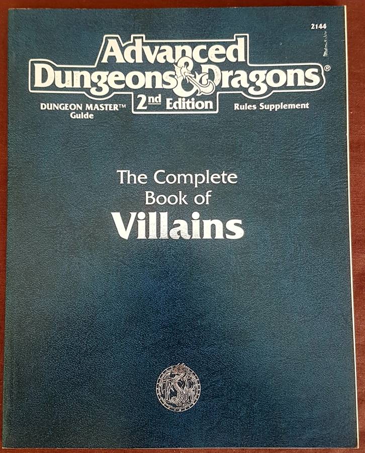 Advanced Dungeons and Dragons The Complete Book Of Villains