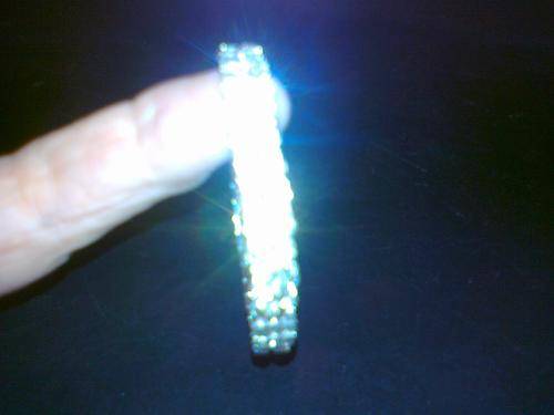 CRYSTAL STRETCH BRACELET TWO ROWS