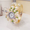 FAUX PEARL BANGLE BRACELET WEDDING WATCH