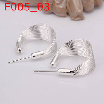 925 STERLING SILVER WIRE EAR RINGS