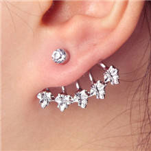 HOT SELLING RETRO STYLE LEAVES WITH RHINESTONE EAR RING ONLY ONE