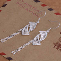 925 STERLING SILVER PL DROP EAR RINGS!!!!!!