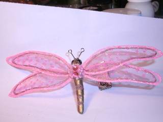 Dragonflies with clip (50 x 130 mm) clip on curtains/lamps or wedding decor