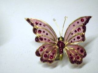 Princess Butterflies with clips (100 x 70 mm) curtains/lamps or wedding decor