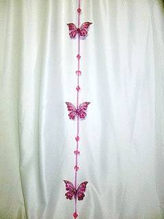 Princess Butterflies on ribbon  Windows, curtains and walls decor