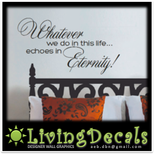 Vinyl Decals Wall Art Stickers - Inspirational Eternity