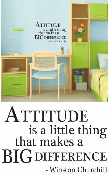 Vinyl Decals Wall Art Stickers - Attitude