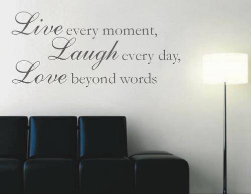 Vinyl Decals Wall Art Stickers - Inspirational Live Laugh Love