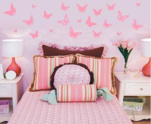 Vinyl Decals Wall Art Stickers - 30 Lifesize Abstract Butterflies