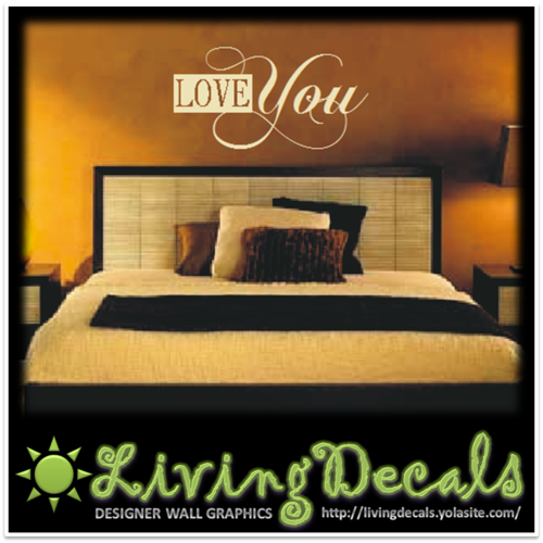 Vinyl Decals Wall Art Stickers - Love You